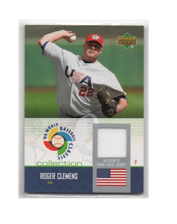 2006 Upper Deck WBC Collection Jersey #RC Roger Clemens (50-X249-MLB+USA)