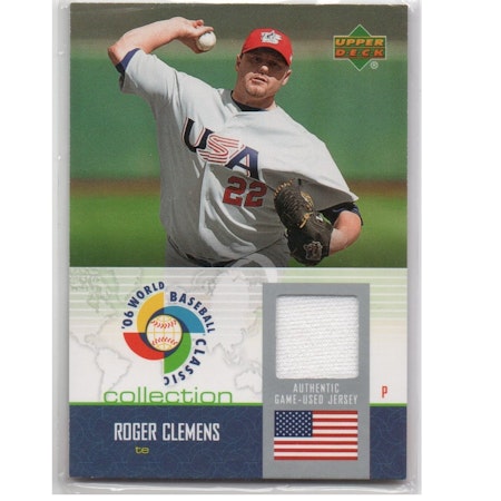 2006 Upper Deck WBC Collection Jersey #RC Roger Clemens (50-X249-MLB+USA)