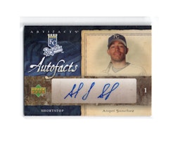 2007 Artifacts Autofacts #AS Angel Sanchez (30-X249-MLBROYALS)