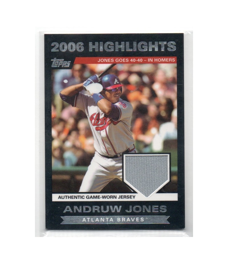 2007 Topps Highlights Relics #AJ Andruw Jones E2 (30-X259-MLBBRAVES)
