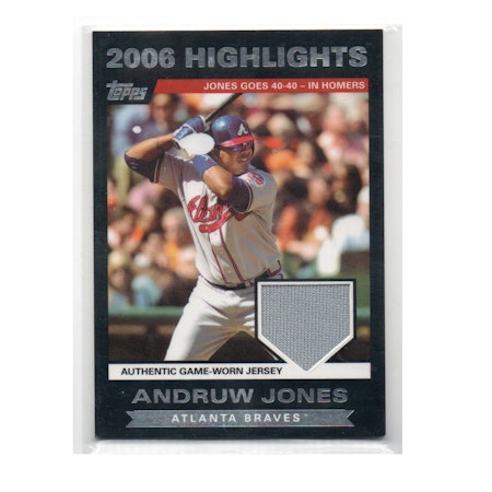 2007 Topps Highlights Relics #AJ Andruw Jones E2 (30-X259-MLBBRAVES)