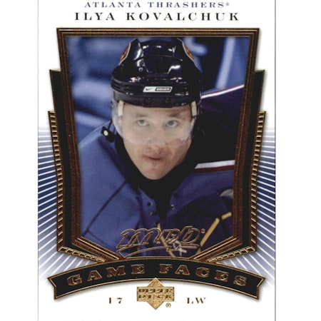2007-08 Upper Deck MVP Game Faces #GF4 Ilya Kovalchuk (10-X173-THRASHERS)