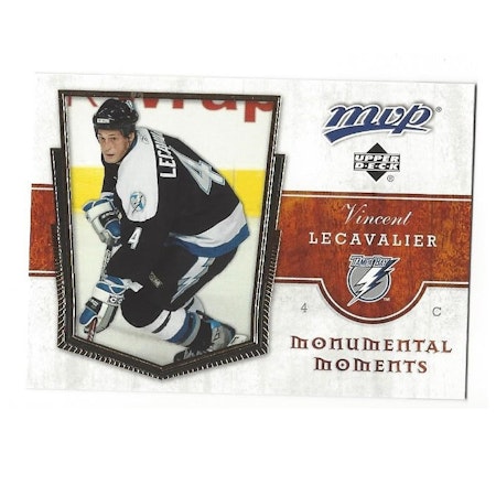 2007-08 Upper Deck MVP Monumental Moments #MM12 Vincent Lecavalier (12-237x8-LIGHTNING)