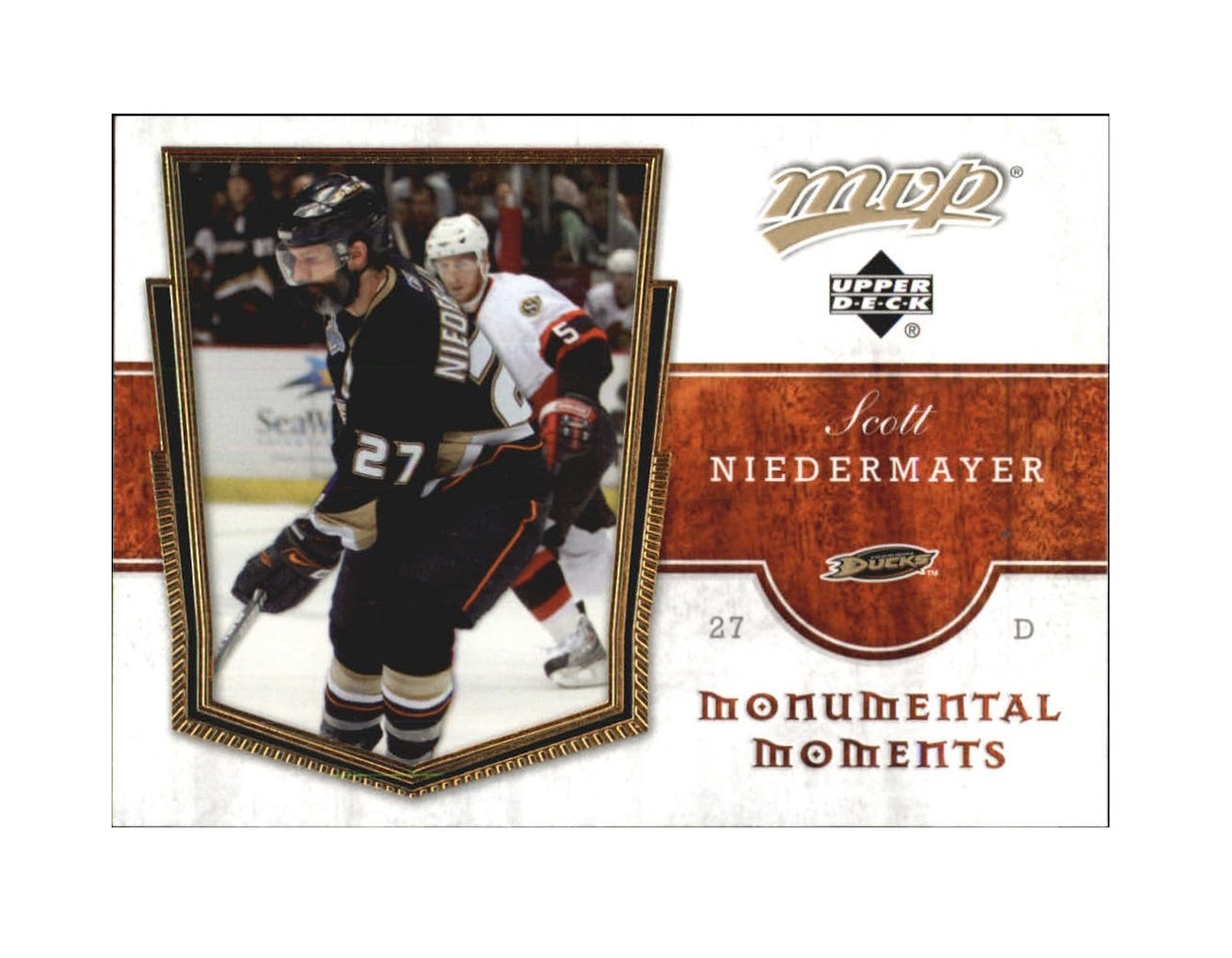 2007-08 Upper Deck MVP Monumental Moments #MM14 Scott Niedermayer (10-X174-DUCKS)