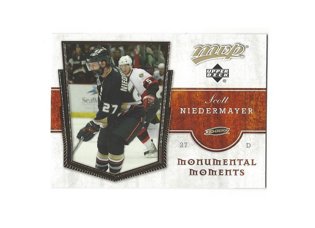 2007-08 Upper Deck MVP Monumental Moments #MM14 Scott Niedermayer (12-237x7-DUCKS)