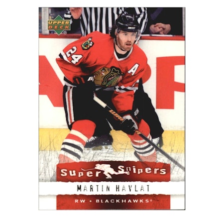 2007-08 Upper Deck Super Snipers #SN10 Martin Havlat (12-X95-BLACKHAWKS)