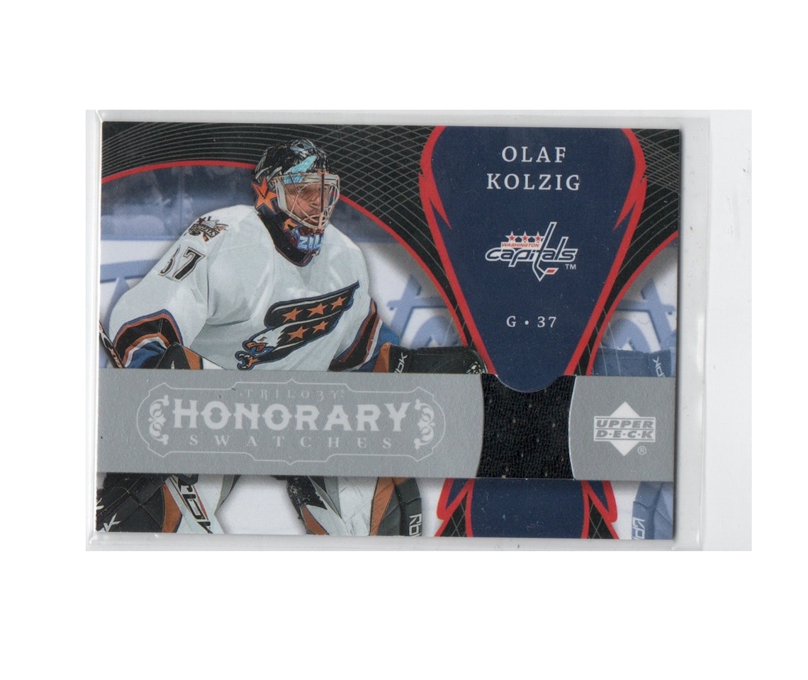 2007-08 Upper Deck Trilogy Honorary Swatches #HSOK Olaf Kolzig (30-X149-GAMEUSED-CAPITALS)