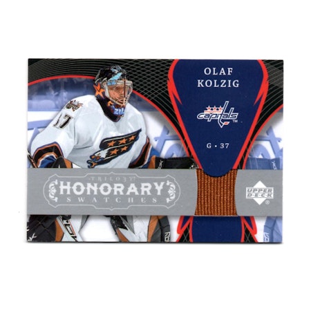 2007-08 Upper Deck Trilogy Honorary Swatches #HSOK Olaf Kolzig (40-X81-CAPITALS)