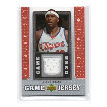 2007-08 Upper Deck UD Game Jersey #EB Elton Brand (40-X260-NBACLIPPERS)