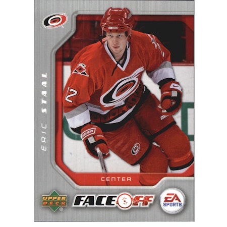 2007-08 Upper Deck Victory EA Sports Face-Off #FO3 Eric Staal (10-X172-HURRICANES)