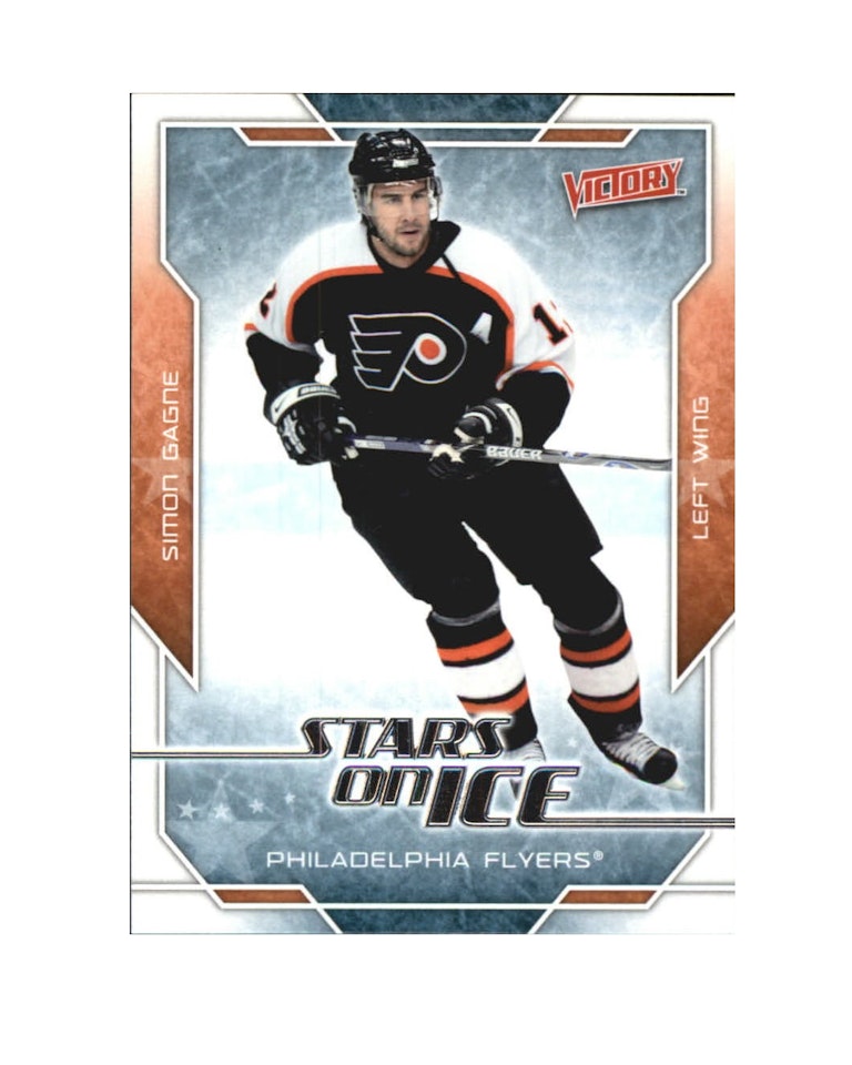2007-08 Upper Deck Victory Stars on Ice #SI25 Simon Gagne (10-X172-FLYERS)