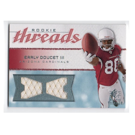 2008 SP Rookie Threads Rookie Threads 75 #RTED Early Doucet (40-X211-NFLCARDINALS)