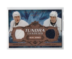2008-09 Artifacts Tundra Tandems #TTSH Shawn Horcoff Jarret Stoll (30-X229-GAMEUSED-SERIAL-OILERS)