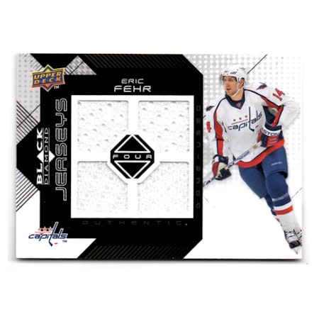 2008-09 Black Diamond Jerseys Quad #BDJEF Eric Fehr (40-X46-CAPITALS)