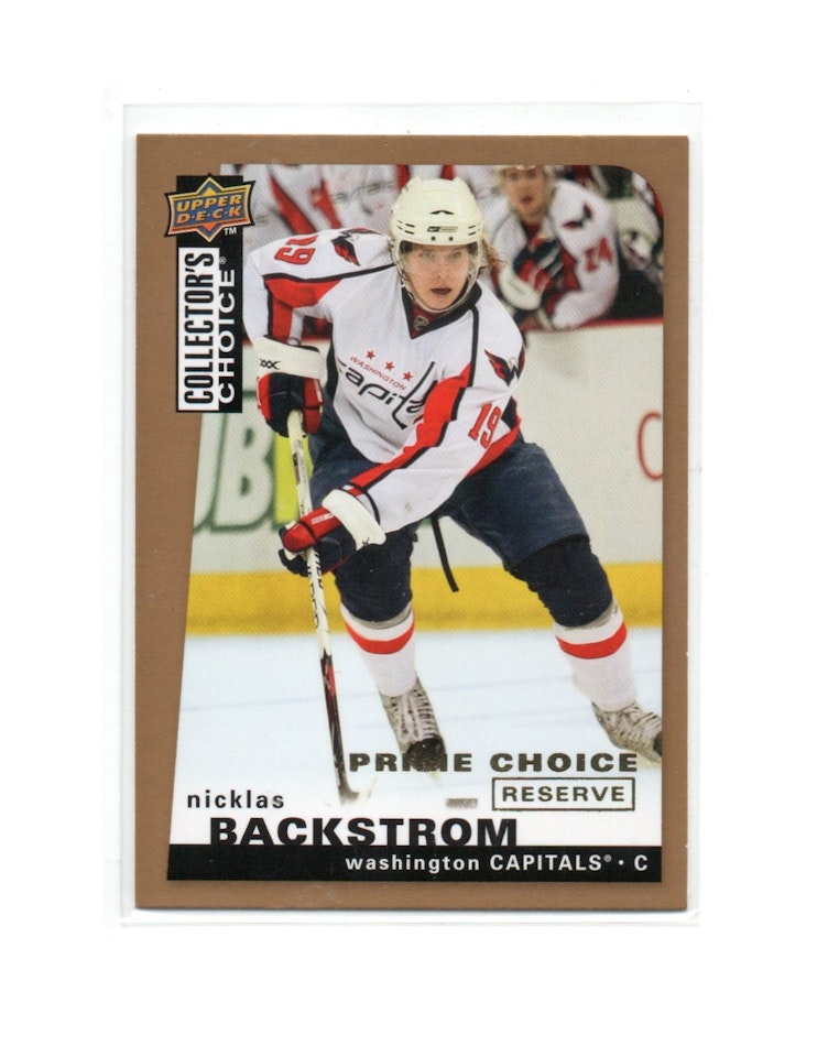 2008-09 Collector's Choice Prime Reserve Gold #131 Nicklas Backstrom (40-X71-CAPITALS)