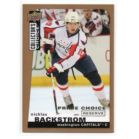 2008-09 Collector's Choice Prime Reserve Gold #131 Nicklas Backstrom (40-X71-CAPITALS)