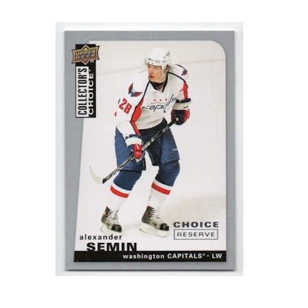 2008-09 Collector's Choice Reserve Silver #8 Alexander Semin (10-X223-CAPITALS)