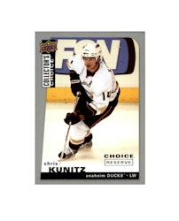 2008-09 Collector's Choice Reserve Silver #26 Chris Kunitz (10-X214-DUCKS)