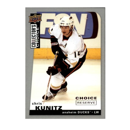 2008-09 Collector's Choice Reserve Silver #26 Chris Kunitz (10-X214-DUCKS)