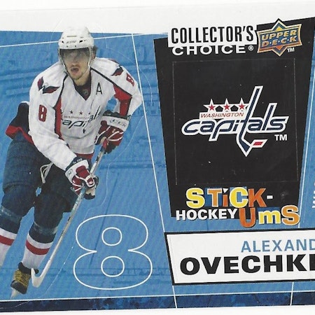 2008-09 Collector's Choice Stick-Ums #UMS1 Alexander Ovechkin (15-X41-CAPITALS)