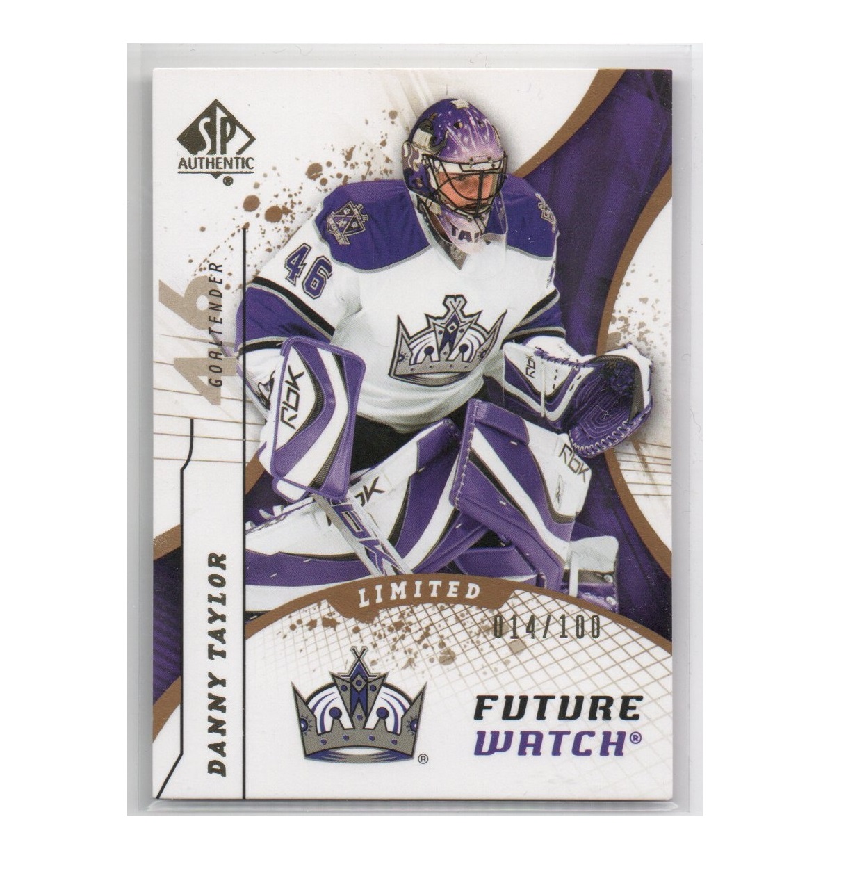 2008-09 SP Authentic Limited #223 Danny Taylor (40-X29-NHLKINGS)