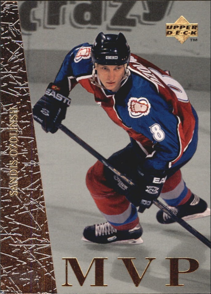 1996-97 Collector's Choice MVP #UD35 Sandis Ozolinsh (10-X318-AVALANCHE)
