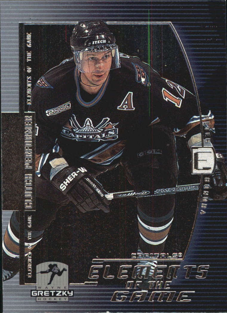 1999-00 Wayne Gretzky Hockey Elements of the Game #EG13 Peter Bondra (10-X318-CAPITALS)