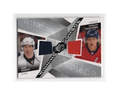 2008-09 SPx Winning Combos #WCGB Sam Gagner Nicklas Backstrom (50-X228-GAMEUSED-CAPITALS-OILERS)