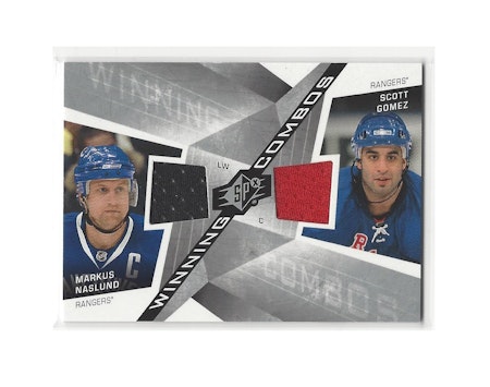 2008-09 SPx Winning Combos #WCNG Markus Naslund Scott Gomez (40-X45-RANGERS)