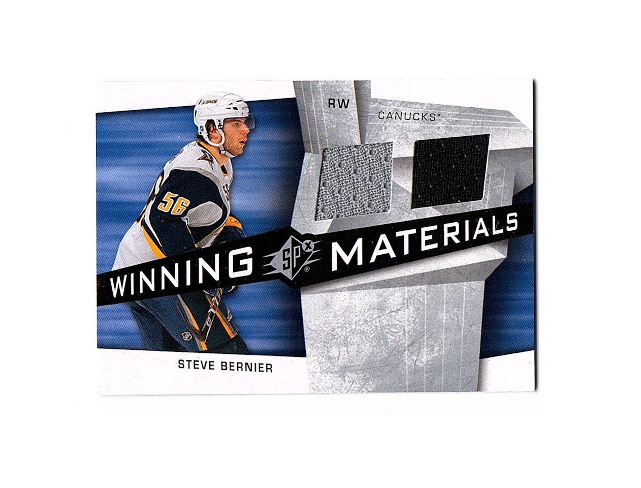 2008-09 SPx Winning Materials #WMSB Steve Bernier (25-X17-CANUCKS)