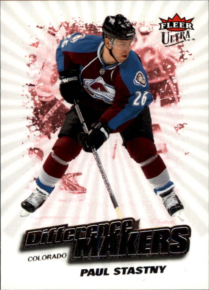 2008-09 Ultra Difference Makers #DM4 Paul Stastny (10-X62-AVALANCHE)