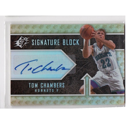 2008-09 SPx Signature Block #SBTC Tom Chambers (30-X248-NBAHORNETS)