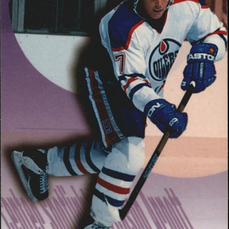 1994-95 Flair Center Spotlight #1 Jason Arnott (10-X318-OILERS) (8)