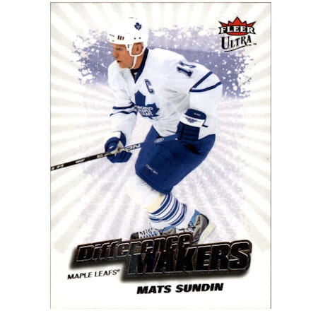 2008-09 Ultra Difference Makers #DM20 Mats Sundin (10-X61-MAPLE LEAFS)