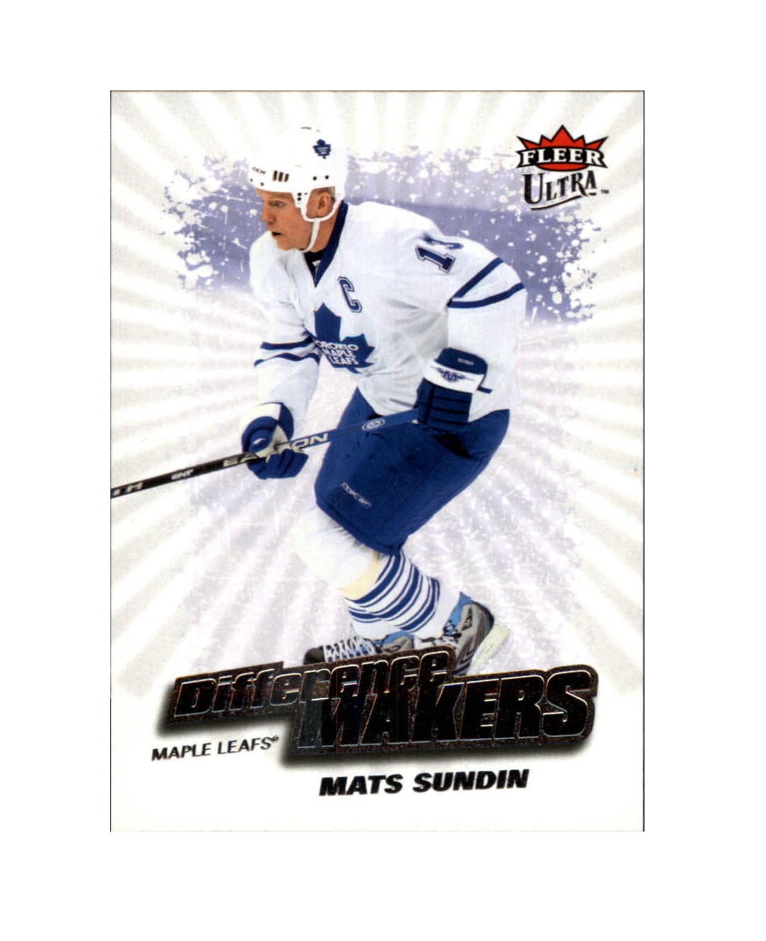 2008-09 Ultra Difference Makers #DM20 Mats Sundin (10-X62-MAPLE LEAFS)