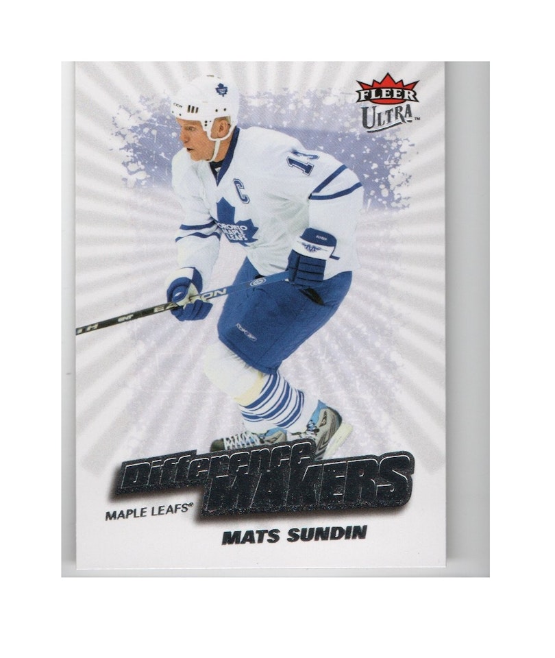 2008-09 Ultra Difference Makers #DM20 Mats Sundin (10-X121-MAPLE LEAFS)