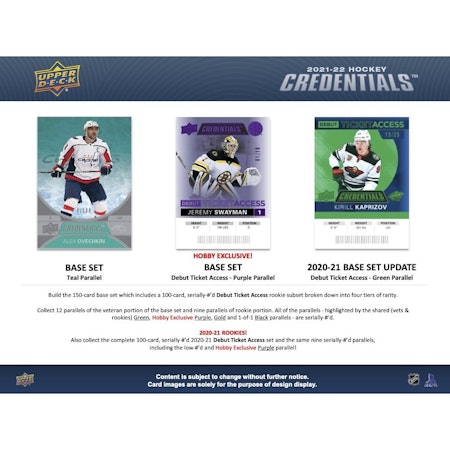2021-22 Upper Deck Credentials (Hobby Box)