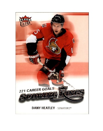 2008-09 Ultra Scoring Kings #SK18 Dany Heatley (10-X110-SENATORS)