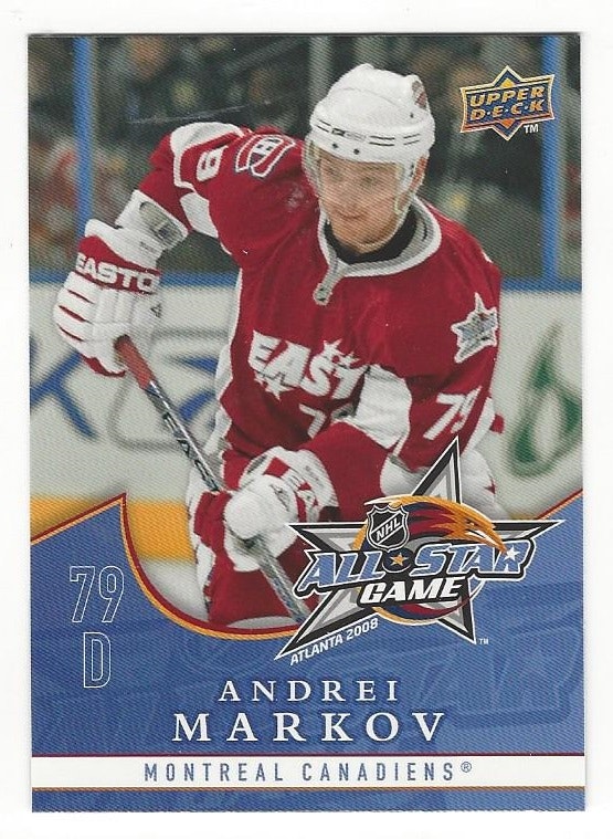 2008-09 Upper Deck All-Stars #AS12 Andrei Markov (10-X77-CANADIENS)