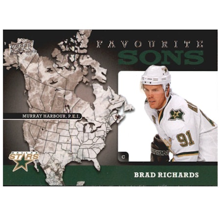 2008-09 Upper Deck Favourite Sons #FS2 Brad Richards (10-X128-NHLSTARS)