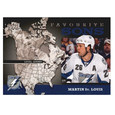 2008-09 Upper Deck Favourite Sons #FS12 Martin St. Louis (10-X192-LIGHTNING)