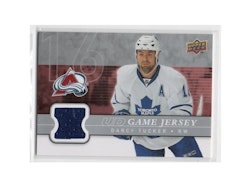 2008-09 Upper Deck Game Jerseys #GJDT Darcy Tucker (25-X157-GAMEUSED-AVALANCHE-MAPLE LEAFS)