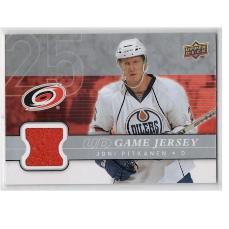 2008-09 Upper Deck Game Jerseys #GJJP Joni Pitkanen (25-X235-GAMEUSED-HURRICANES)