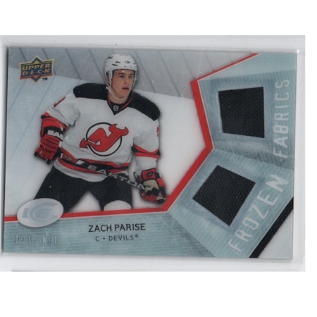 2008-09 Upper Deck Ice Frozen Fabrics Parallel #FFZP Zach Parise (50-X273-DEVILS)