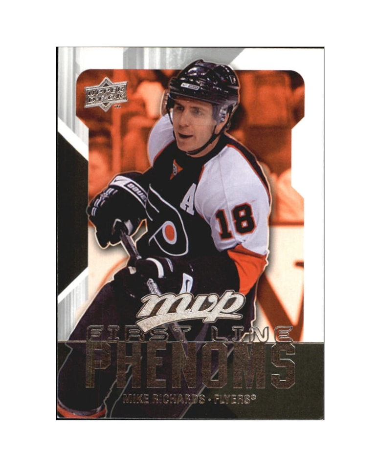 2008-09 Upper Deck MVP First Line Phenoms #FL6 Mike Richards (10-X117-FLYERS) (4)