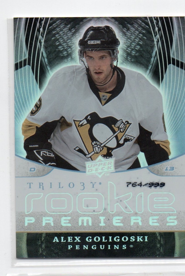 2008-09 Upper Deck Trilogy #112 Alex Goligoski RC (50-X291-PENGUINS)