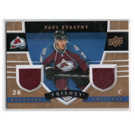 2008-09 Upper Deck Trilogy Honorary Swatches #HSPS Paul Stastny (30-X234-GAMEUSED-AVALANCHE)