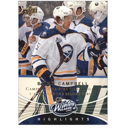 2008-09 Upper Deck Winter Classic #WC8 Brian Campbell (15-X192-SABRES)