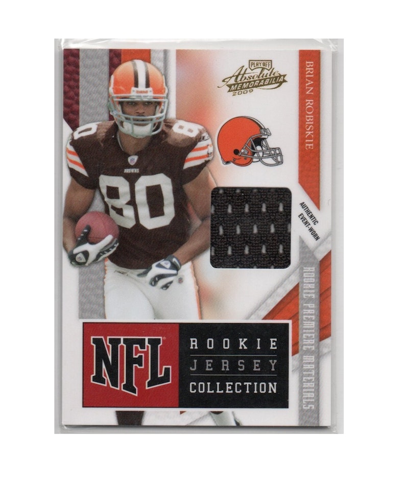 2009 Absolute Memorabilia Rookie Jersey Collection #28 Brian Robiskie (30-X245-NFLBROWNS)