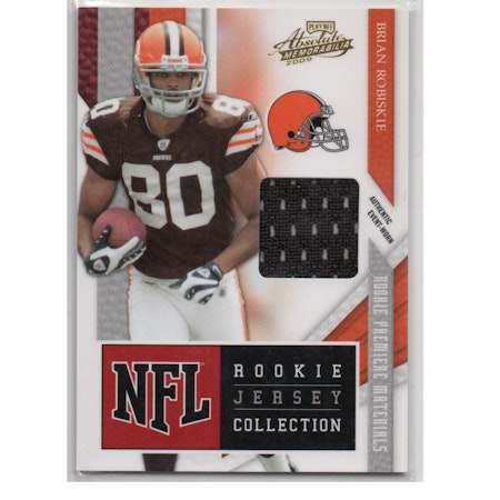 2009 Absolute Memorabilia Rookie Jersey Collection #28 Brian Robiskie (30-X245-NFLBROWNS)